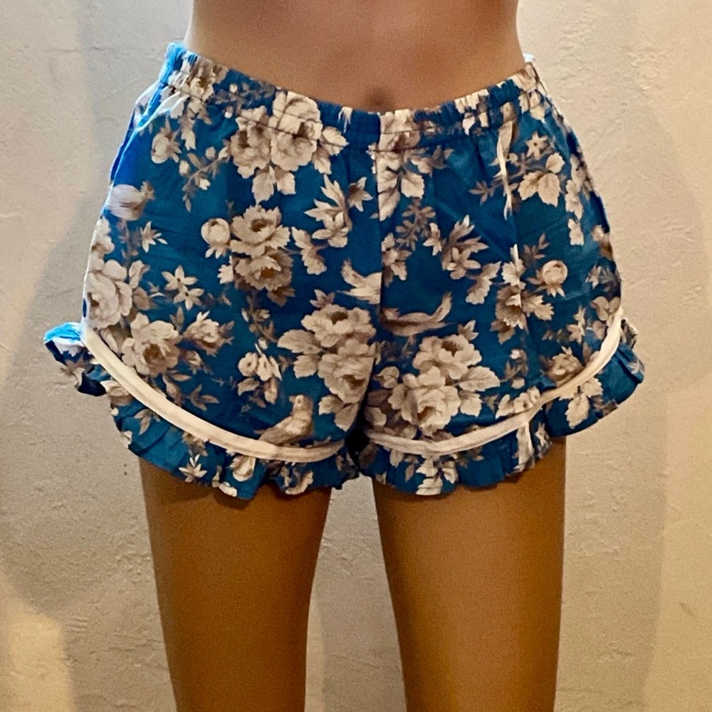 Lazy bones Floral Blue intimates / pajama Shorts